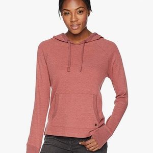 Prana waffle knit hooded long sleeve top S